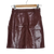 Forever New Chocolate Brown Faux Leather Mini Skirt Brown Size 6 AU