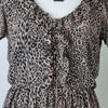 Bardot Brown Leopard Print Dress 12 AU