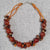 Carnelian &amp; Garnet Gemstone Beaded Necklace