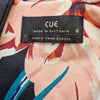 Cue Black Floral Print Fitted Dress Size 6 AU