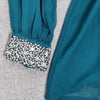 ASOS Teal romper playsuit with sparkling sequin jewel 6