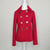 Miss Shop Red Wool Blend Peacoat Size 10