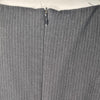Portmans Grey Pinstripe Ruffle Detail Dress Size 16 AU Made in Australia