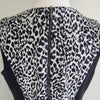 Cue in the City Black White Animal Print Panel Dress Size 10