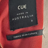 Cue Red Midi Dress 8 AU