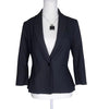 Portman's Black Blazer 3/4 Sleeve Jacket Floral Lining 8 AU