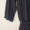 Apart Black Off-Shoulder Midi Dress With Tie Waist Size 10 AU