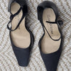 Zoe Wittner Black Leather Slingback Heels Black Size 36