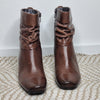 Sandler Brown Leather Ankle Boots – Size 36B (AU 5.5–6)
