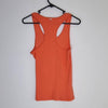 Lorna Jane Orange Ribbed Tank Top Medium
