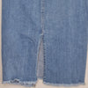 Seed Heritage Denim Midi Skirt Raw Hem Blue Size 6 AU