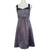 Cue Charcoal Grey Satin Cocktail Dress Grey Size 8 AU