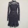 Paper Dolls London Black Lace Long Sleeve Bodycon Dress 8 AU