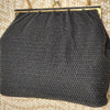 E. Munro ORNUM Clipper Evening Bag Black Mesh, Gold bag.