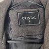 Cristal Grey Wool Blend Belted Jacket | Size Small (AU 6–8) | Classic Winter Coat