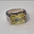 Womens Lemon CZ Sterling Silver Ring Silver