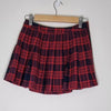 Ally Fashion Red Preppy Plaid Mini Skirt Size 6 AU