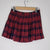Ally Fashion Red Preppy Plaid Mini Skirt Size 6 AU