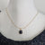 Black Gold Pendant Necklace - Delicate gold metal DepopAU