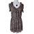Bardot Brown Leopard Print Dress 12 AU