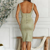 Oh polly Saints Secrets Olive Midi Pencil Dress 10 AU