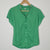 Dian Yi Liam Green Blouse with faux Pearl Collar Green