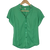 Dian Yi Liam Green Blouse with faux Pearl Collar Detail – Size M