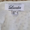 Luvalot White & Navy Star Print Mini Dress Long Sleeve Smocked Waist 12 AU