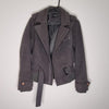 Cristal Grey Wool Blend Belted Jacket | Size Small (AU 6–8) | Classic Winter Coat