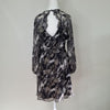 Witchery Abstract Print Midi Dress Size AU 6