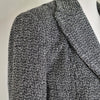 Sunny Girl Black White Textured Wool Blend Blazer Size 12