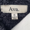 Ava Black Faux Leather Jacket 6 AU
