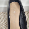 Corelli Black Patent Peep-Toe Wedge Heels Size 7