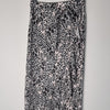 Decjuba Black & White Leopard Print Midi Skirt Size Small