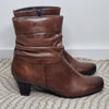 Sandler Brown Leather Ankle Boots – Size 36B (AU 5.5–6)