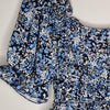 Ally Fashion Blue Floral Off-Shoulder Crop Top – Size 10 AU