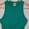 Actif Studio Teal Racerback Crop Top Green Size AU 6