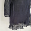 Bardot Black Polka Dot Ruffle Mini Dress Black 6 AU