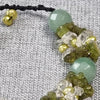 Natural beaded gemstone Green necklace. Excellent Green
