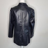 Luck And Trouble Black Faux Leather Blazer Black Size 6 AU