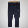 Nike Dri-Fit black cropped capri running leggings. Black