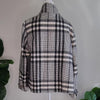 Katies black and white plaid jacket coat with a boho, 14