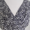 Forever New black and white floral print dress. Side 8