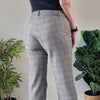 Laura Ashley Black and White Plaid Trousers - Size 6 AU