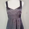 Cue Charcoal Grey Satin Cocktail Dress Grey Size 8 AU