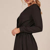 Showpo Women’s Black Long Sleeve Playsuit NWT Size 10 AU