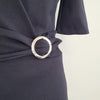 Portmans Black Wrap Dress Size 8 AU