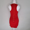 Knight Angel Red Bodycon Dress with Stud Mirror Detail 8 AU