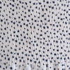Luvalot White & Navy Star Print Mini Dress Long Sleeve Smocked Waist 12 AU