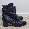 Supersoft by Diana Ferrari Black Leather Ankle Boots 40